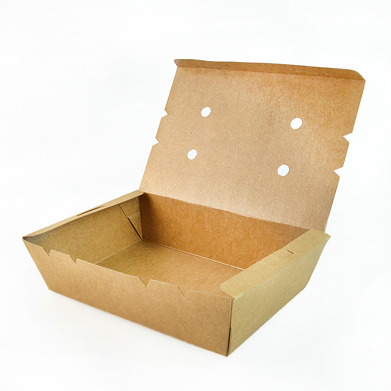 Wholesale Disposable Chicken And Chips Fast Food Brown Kraft Paper
